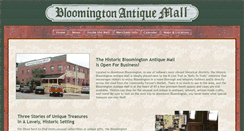 Desktop Screenshot of bloomingtonantiquemall.com