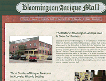 Tablet Screenshot of bloomingtonantiquemall.com